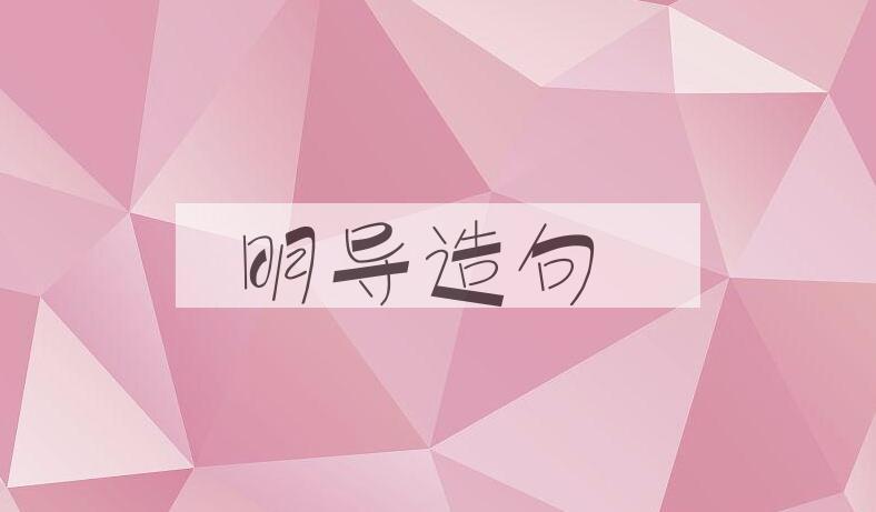 用明导造句