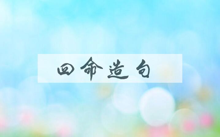 用四命造句