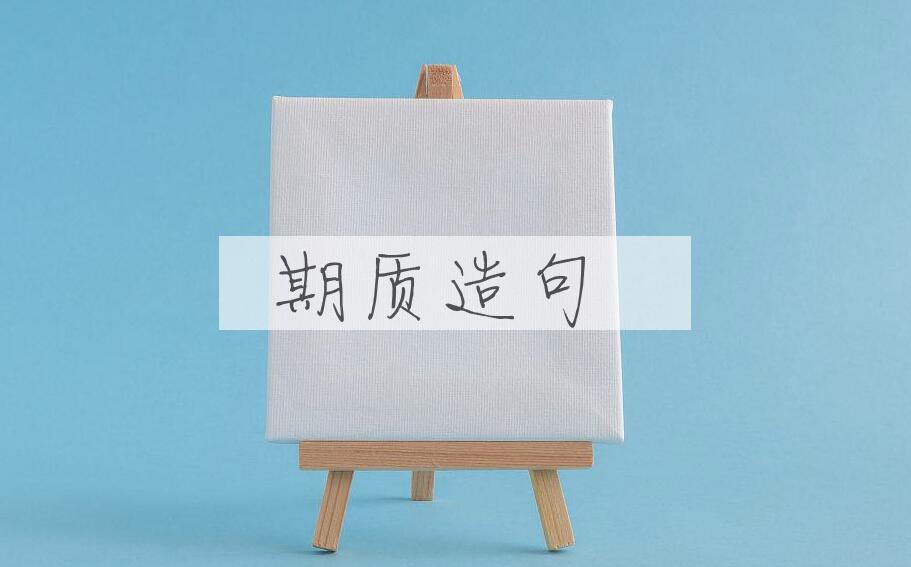 用期质造句