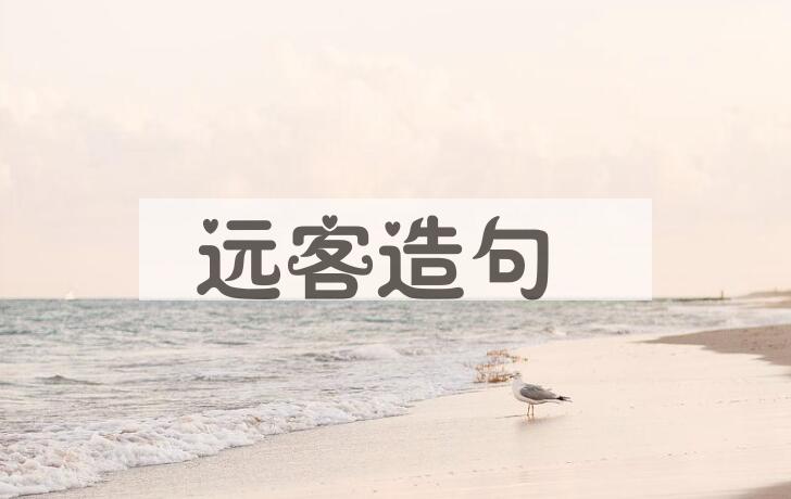 用远客造句
