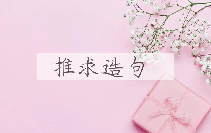 用推求造句