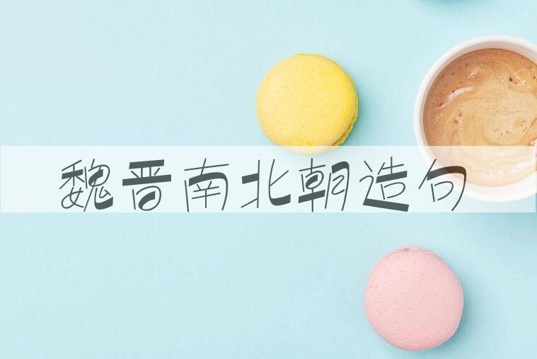 用魏晋南北朝造句