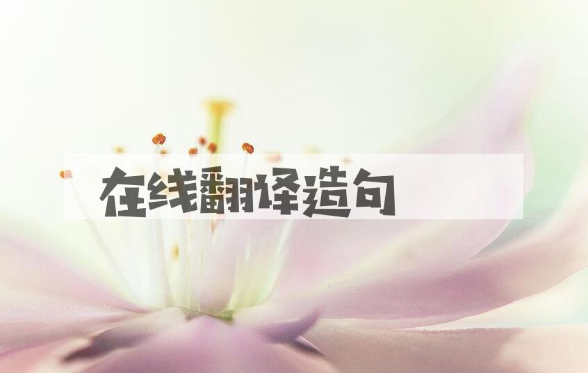 用在线翻译造句