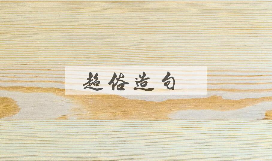 用超俗造句