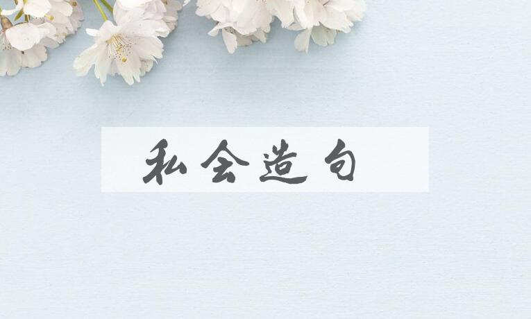用私会造句