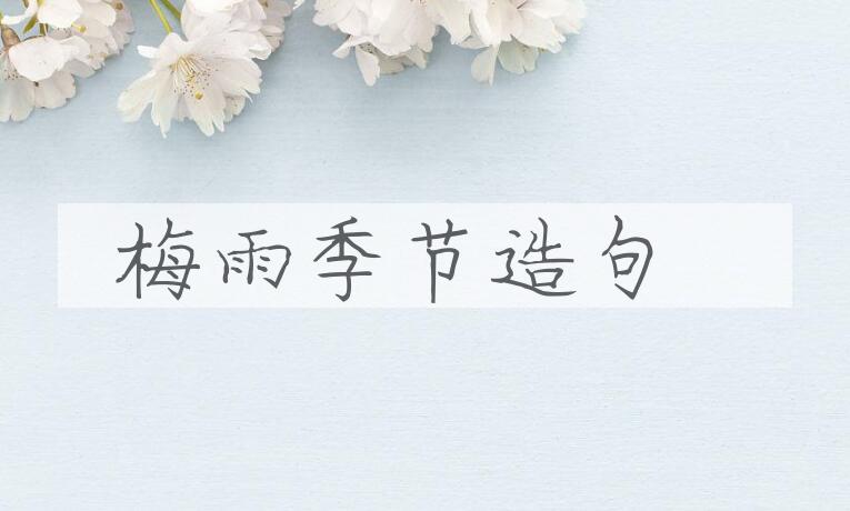 用梅雨季节造句