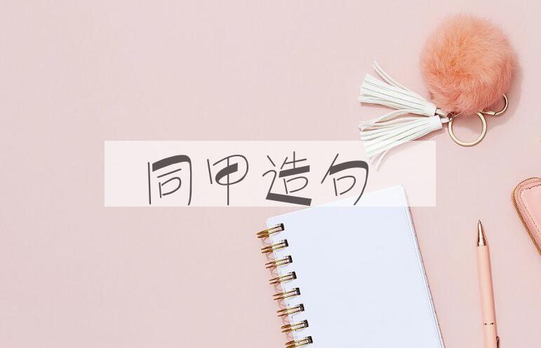 用同甲造句
